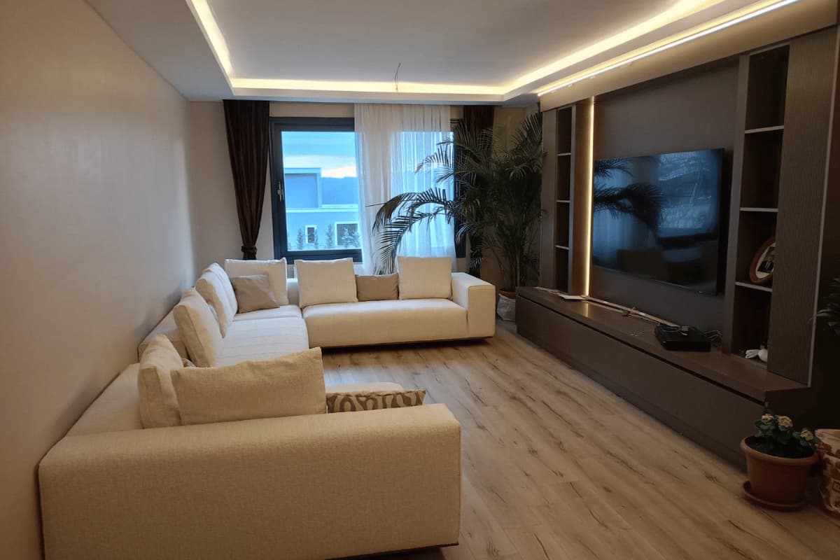 alçı asma tavan salon tasarımı ve modern salon tavan dekorasyonu