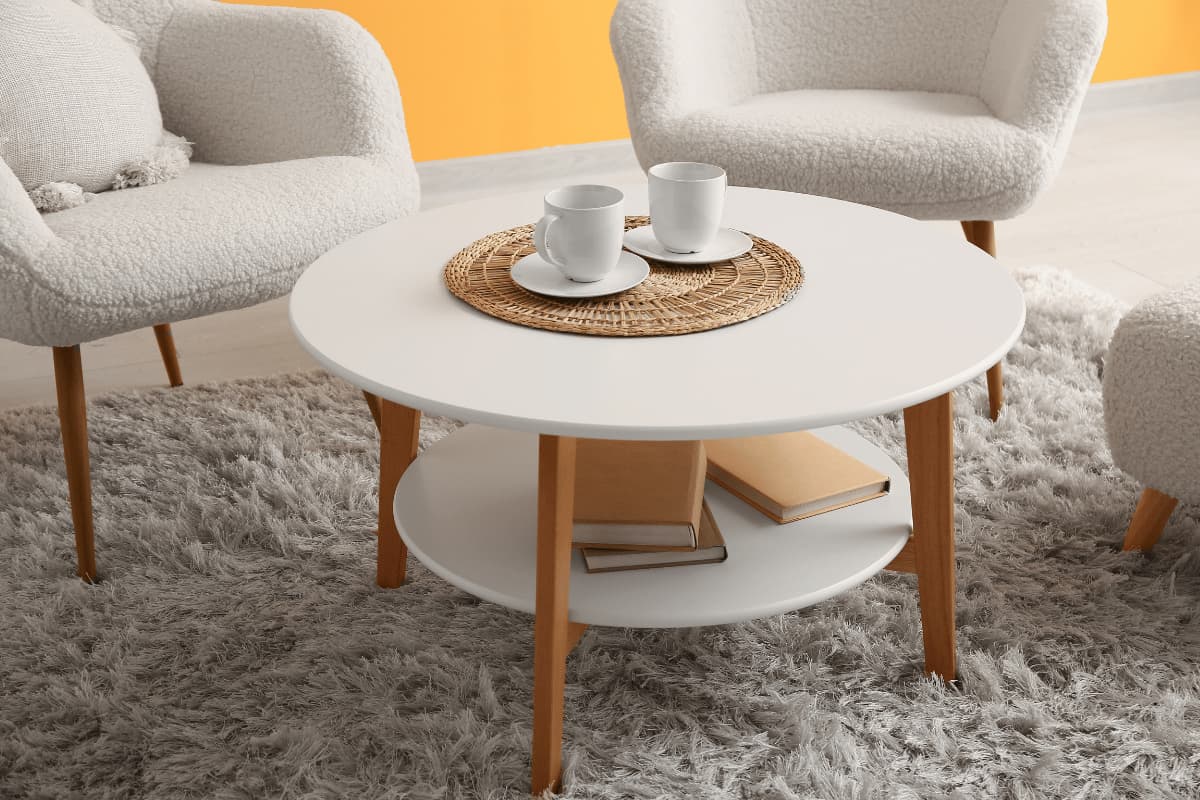 mersin salon dekorasyonu için şık salon sehpa modeli